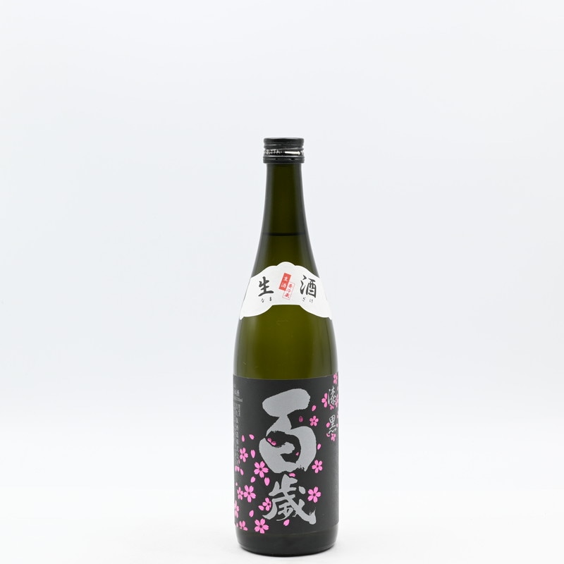 百歳 特別純米酒 漆黒 夜桜ラベル 生酒　720ml