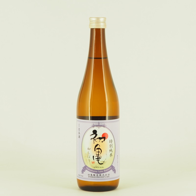 初亀 特別純米 初しぼり 生原酒 　720ml