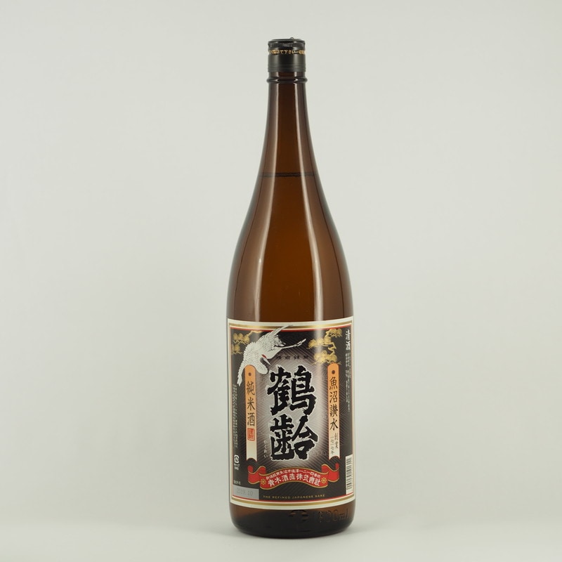 鶴齢 純米酒 レトロラベル　1.8L