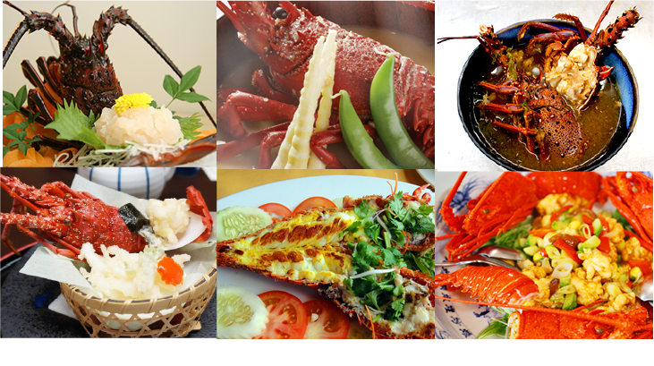 伊勢海老お料理写真