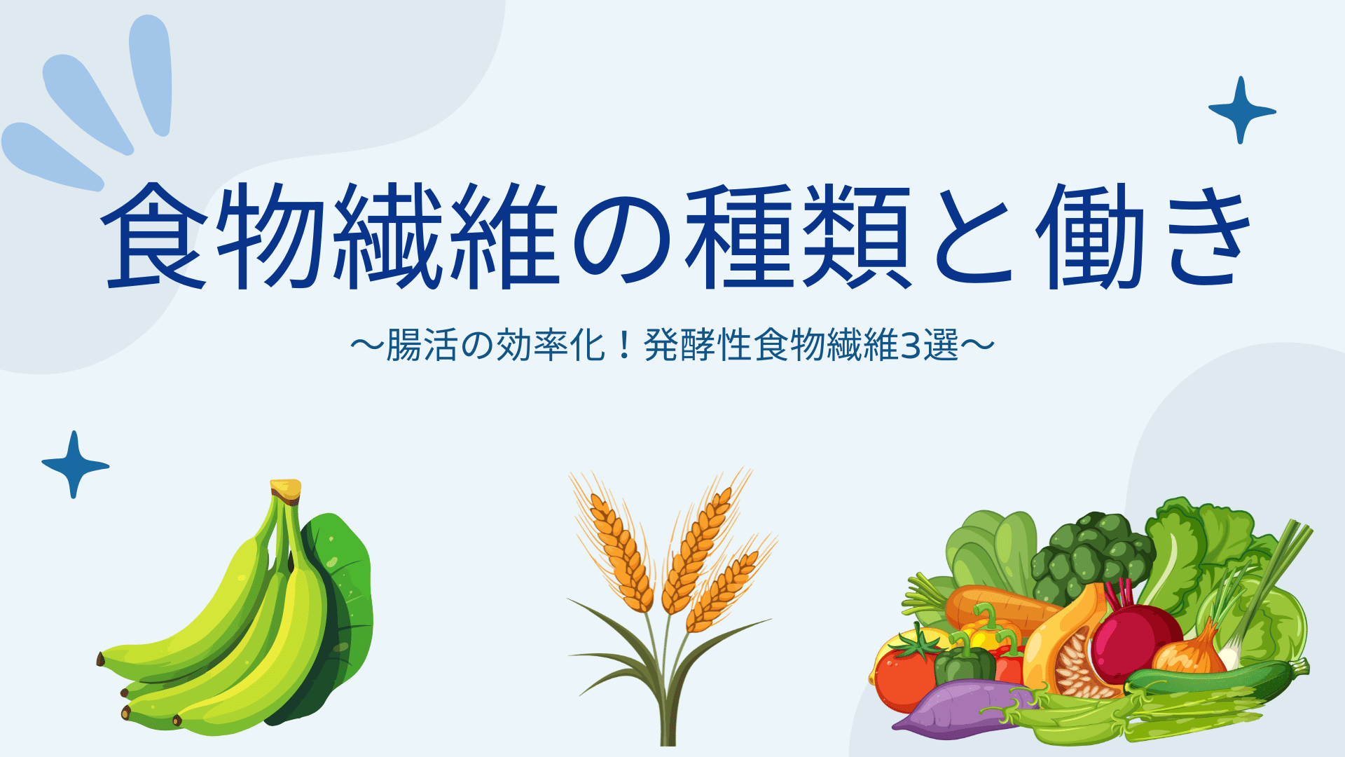 食物繊維の種類と働き
