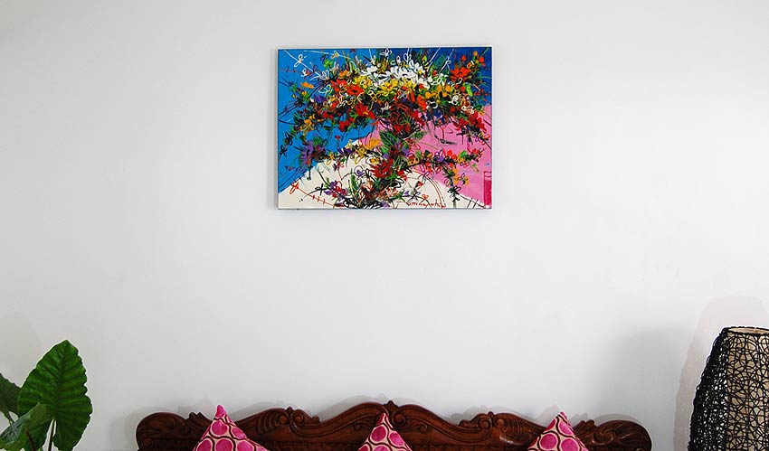 バリアート・絵画O2 油絵[60×80cm] | 絵画,花や自然のアート 