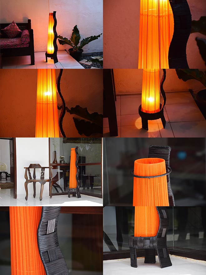 アジアン照明・間接照明 アラジンL(オレンジ)/115cm | 全ての照明