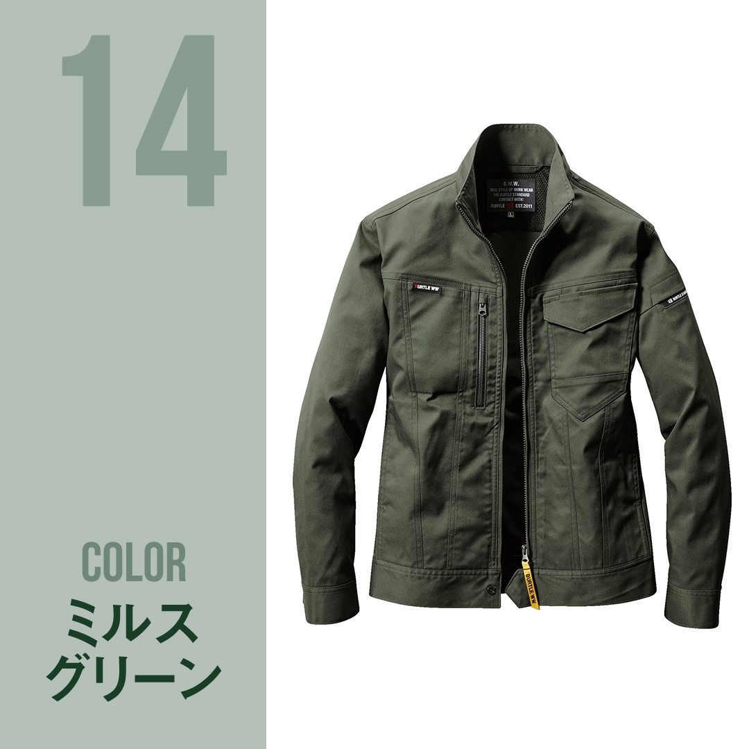 BURTLE バートル 6201 長袖 ジャケット 制電 SDGs対応 メンズ