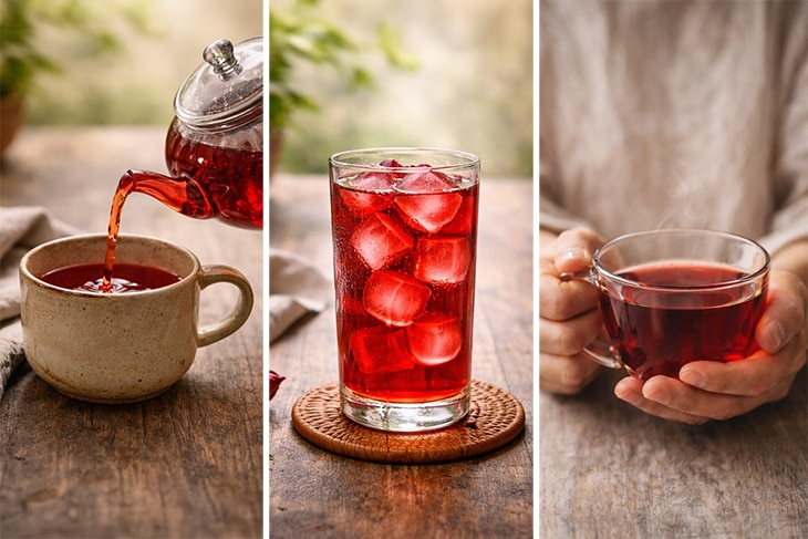 ローゼルティーの画像（ホットまたはアイス）