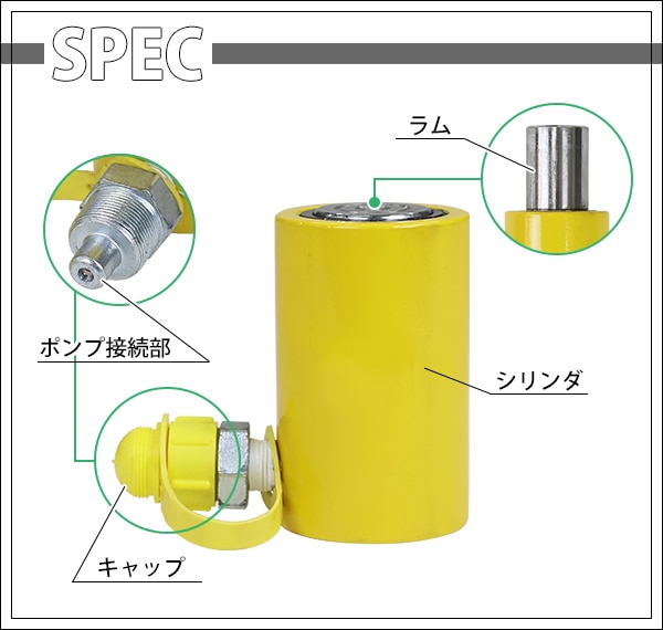 大阪ジャッキ製作所 手動油圧ポンプ(単動式) TWA1.3 - 2