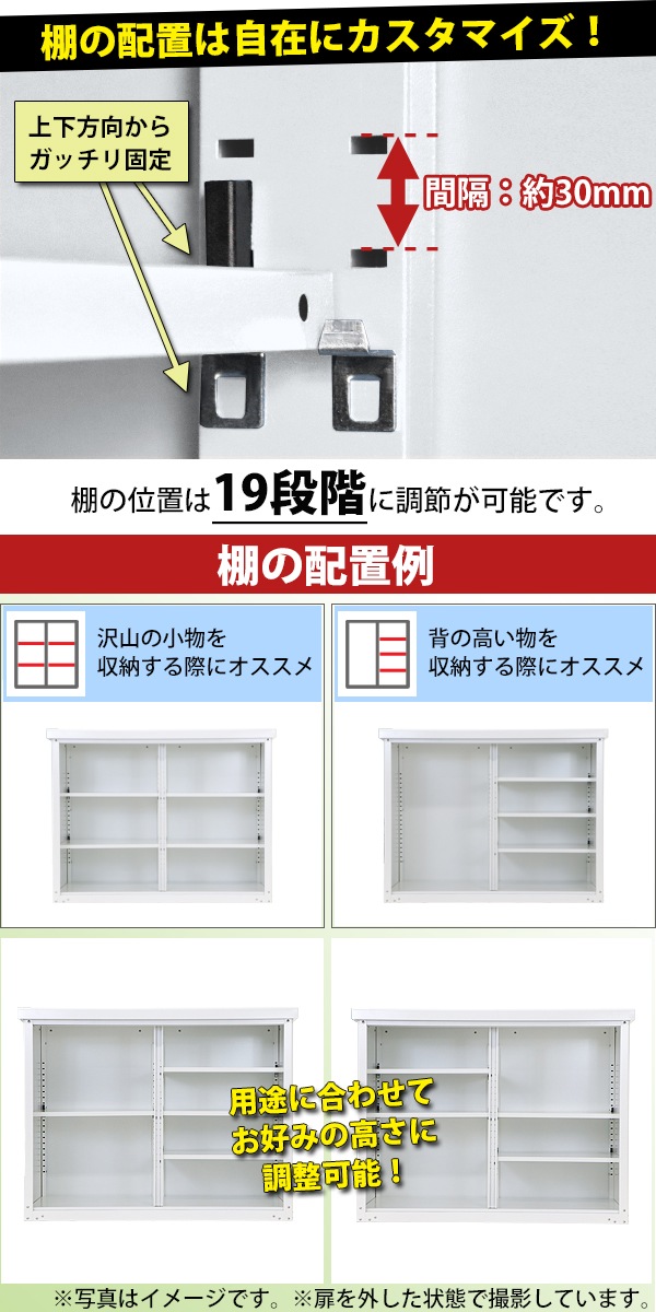 送料無料 屋外物置 スチール製 家庭用収納庫 鍵付き 白 幅約1240mm×奥行約650mm×高さ約950mm 倉庫 納屋 物置き スチール