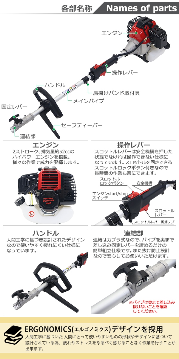 多機能園芸機,エンジン式,1台5役,2ストロークエンジン,排気量約52cc,高枝切り,チェーンソー,チェンソー,草 業務用品,DIYシリーズ,園芸 機,エンジン式多機能園芸機 インターナショナル・トレーディング (ITC) 公式オンラインショップ