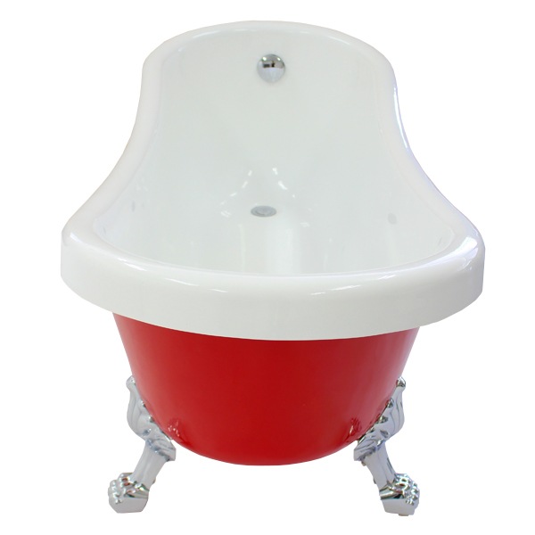 バスタブ 浴槽 バス お風呂 洋風 バスタブ アンティーク風浴槽 風呂 置き型 洋式 猫脚 アクリル製 サイズ W1700×D700×H760 bath-021 - 5
