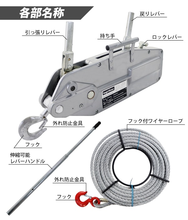 日本クランプ　全方向型つり金具　使用荷重3.0T - 3