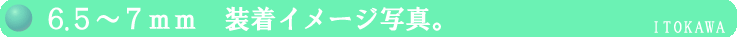 装着イメージ6.5mm