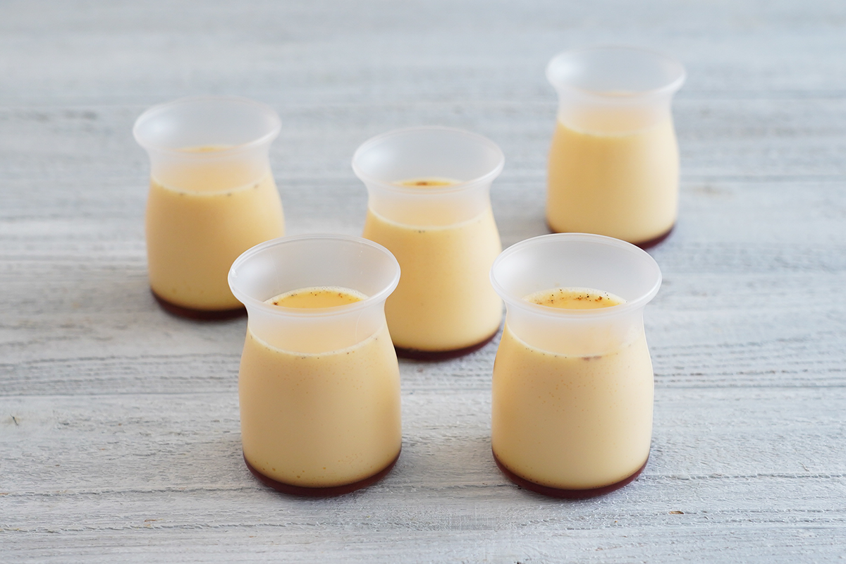 プチミルクボトルのプリン