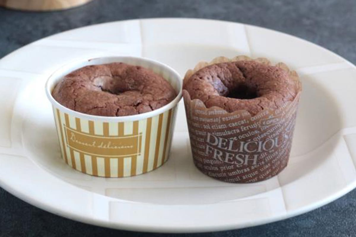 フルーツソース入りフォンダンショコラ