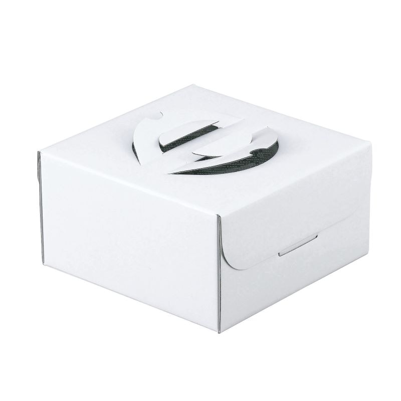8号ケーキ箱 ホワイト・プレス（10枚/50枚入） | デコレーションケーキ