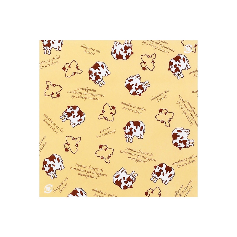 プリン掛け紙 牛