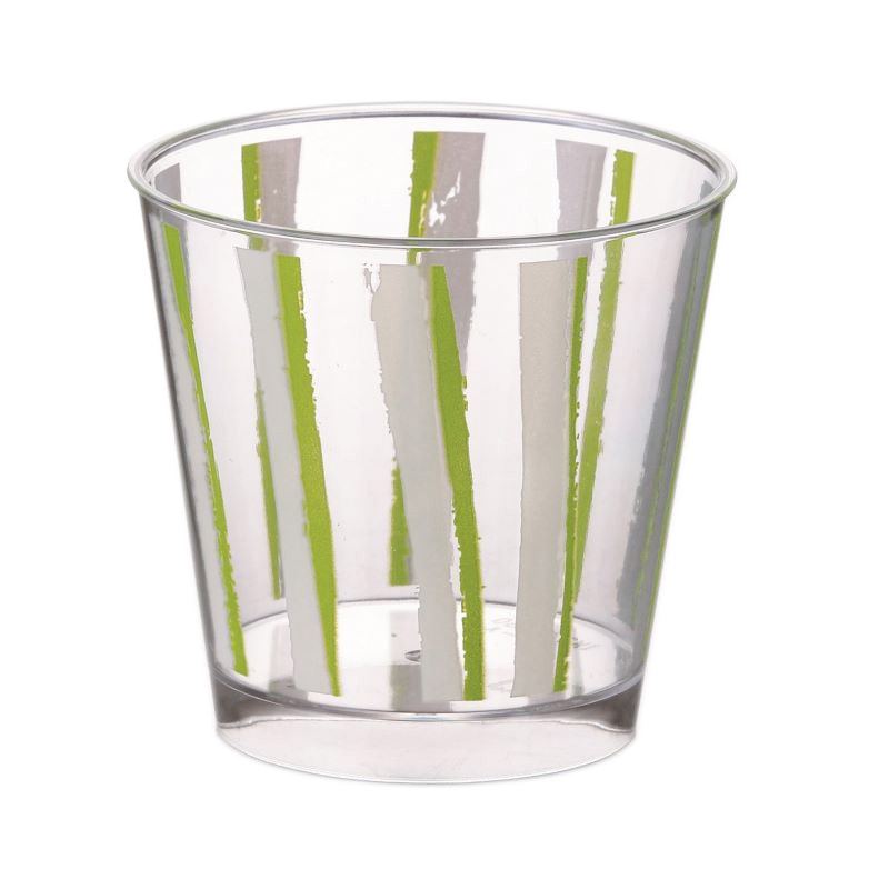 デザートカップ　IK74-180 トワール PS ラインカラー グリーン