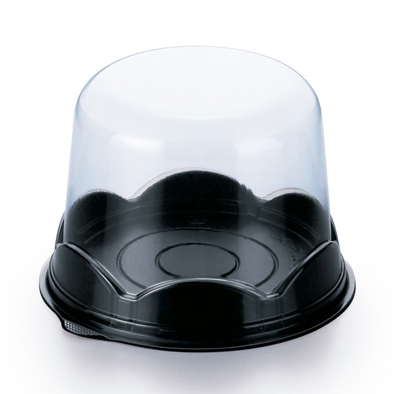 ３号ケーキ容器　IKドーム122φ×83Ｈ本体・蓋セット（50枚入）