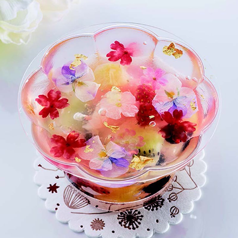 デザートカップ IK96φ190 ブーケ PP 高透明 （40個入） | プリンカップ