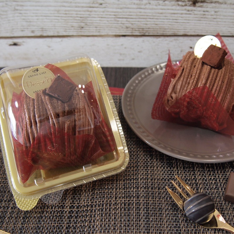 チェアプレートチョコレートモンブラン