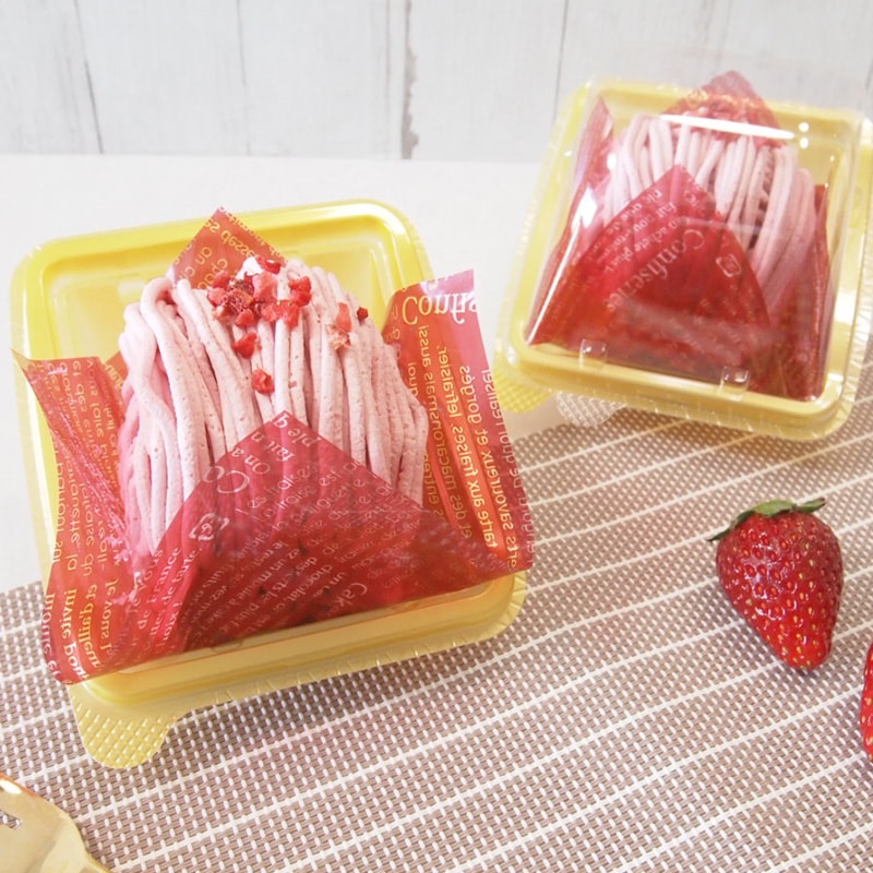 チェアプレートいちごモンブラン