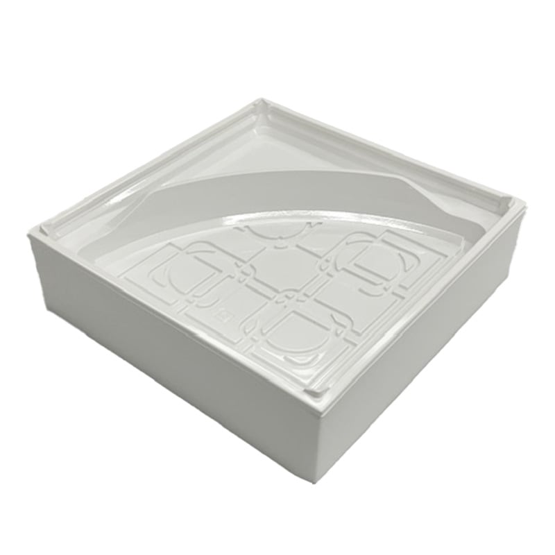 高級弁当容器 ワン折重70(60)白杉縁・70-R175ホワイト底セット 