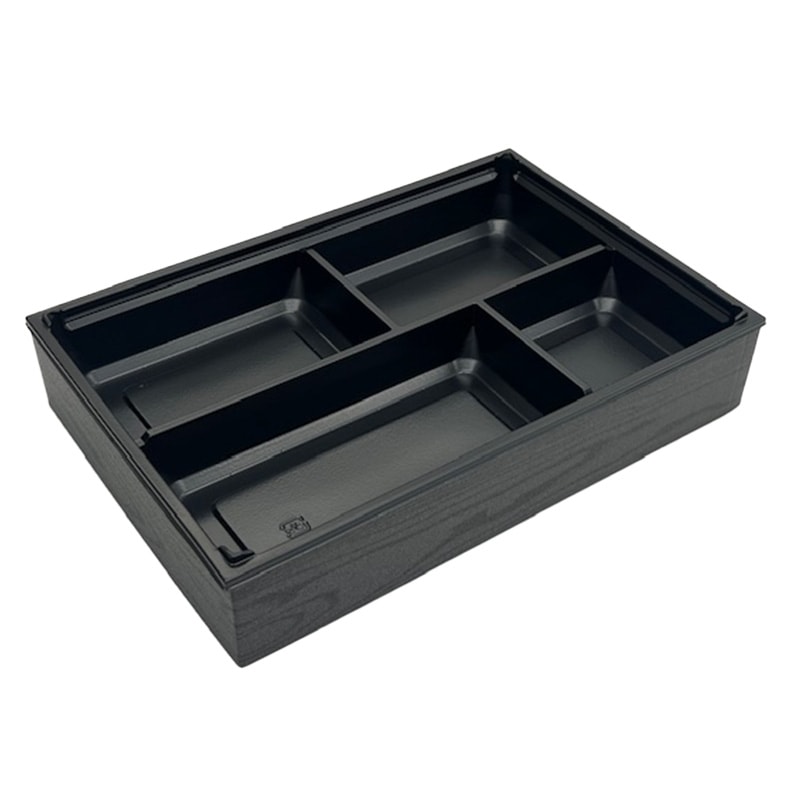 高級弁当容器 ワン折重90×60 J-4黒底 (200枚入) | 弁当・惣菜 | 伊藤景