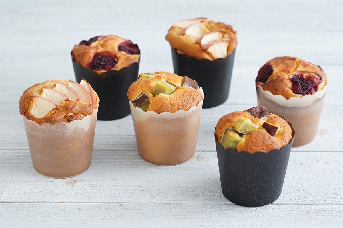 ケーキshop6点セット(バラ型2コ、マフィン型、マドレーヌ型2コ