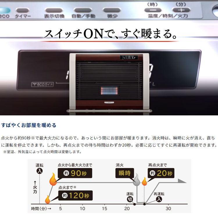 寒冷地用 大型ストーブ アグレシオ FF式輻射 FF-AG6823H-W+spbgp44.ru