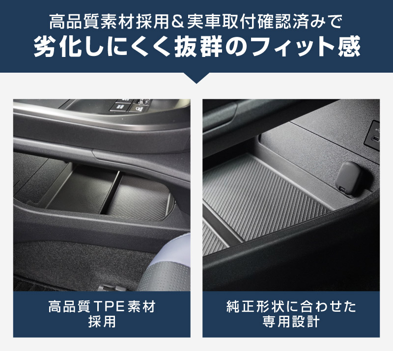 新型bZ4X 10系 ユーティリティトレイマット 1P ブラック