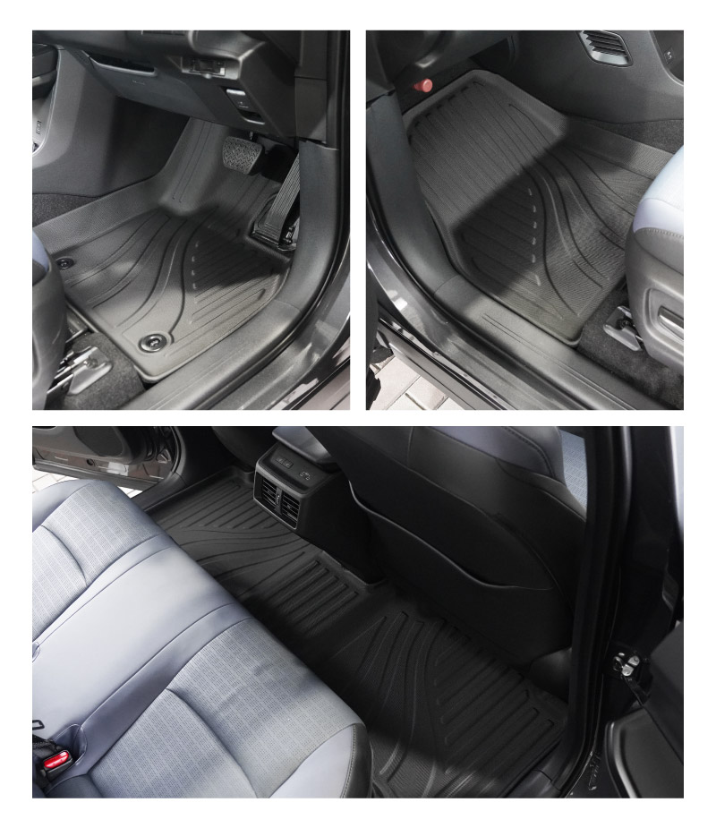 新型bZ4X 10系 フロアマット 3P ラバータイプ ブラック トヨタ bZ4Xツーリング スバル ソルテラ トレイルシーカー 共通