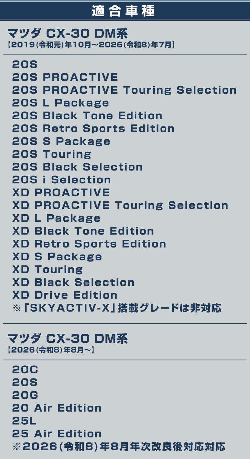 CX-30・マフラーカッターチタン調スラッシュカット