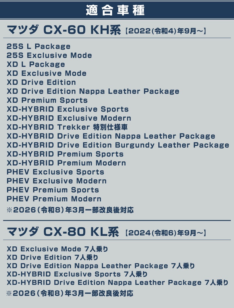 CX-60 KH系 CX-80 7人乗り KL系 セカンドシート リアドリンクホルダー