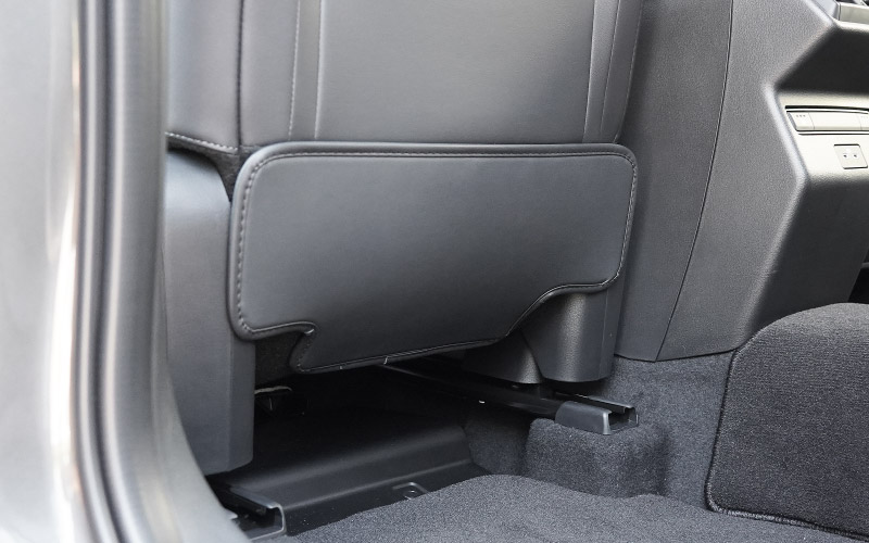 新型CX-5 KM系 運転席 助手席 小型 フロントシートバックロアキックマット 2P ブラック