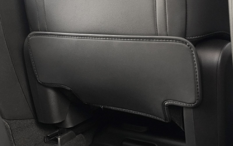 新型CX-5 KM系 運転席 助手席 小型 フロントシートバックロアキックマット 2P ブラック