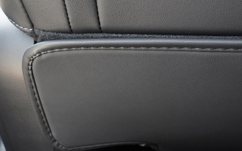 新型CX-5 KM系 運転席 助手席 小型 フロントシートバックロアキックマット 2P ブラック