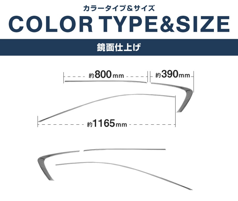 新型CX-5 KM系 上側ウィンドウトリムガーニッシュ