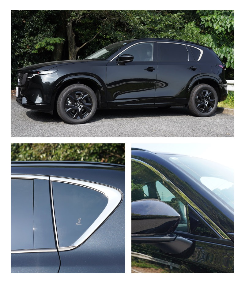 新型CX-5 KM系 上側ウィンドウトリムガーニッシュ