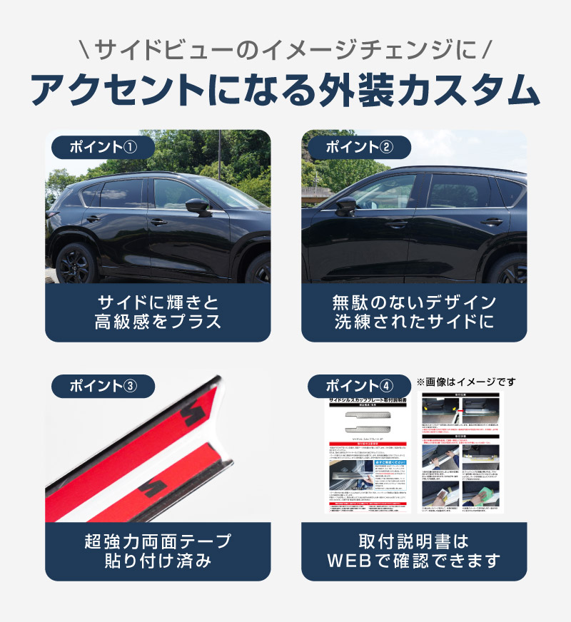 新型CX-5 KM系 ウィンドウトリムガーニッシュ