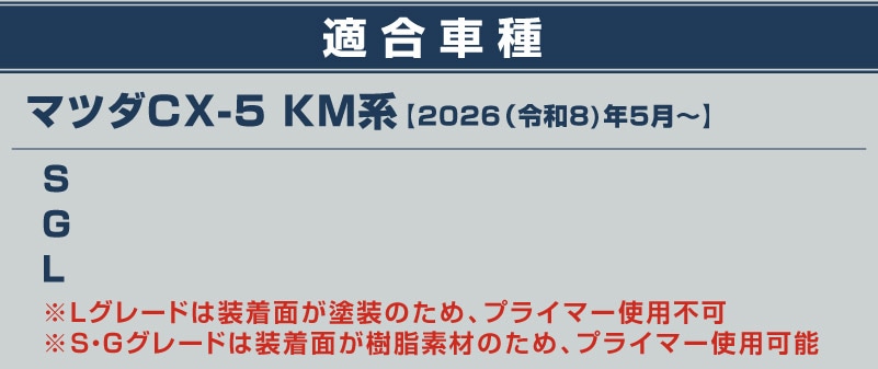 新型CX-5 KM系 サイドガーニッシュ 4P 鏡面仕上げ