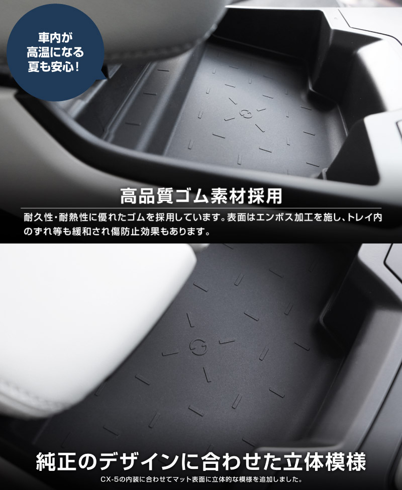 新型CX-5 KM系 ワイヤレス充電トレイ用マット ゴムタイプ 1P ブラック 防水 CX5 2026年 フルモデルチェンジ 専用