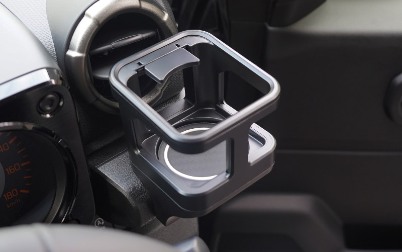 【セット割】新型ジムニー JB64W 新型ジムニーシエラ JB74W ジムニーノマド JC74W カップホルダー 運転席 助手席 2点セット ブラック 滑り止めマット付き JIMNY JB64 JIMNY SIERRA JB74 1型 2型 3型 4型 5型 JIMNY NOMADE JC74 1型 専用 パーツ ドリンクホルダー 増設 滑り止め トレイ 内装 アクセサリー 保護 傷防止 社外 サムライプロデュース