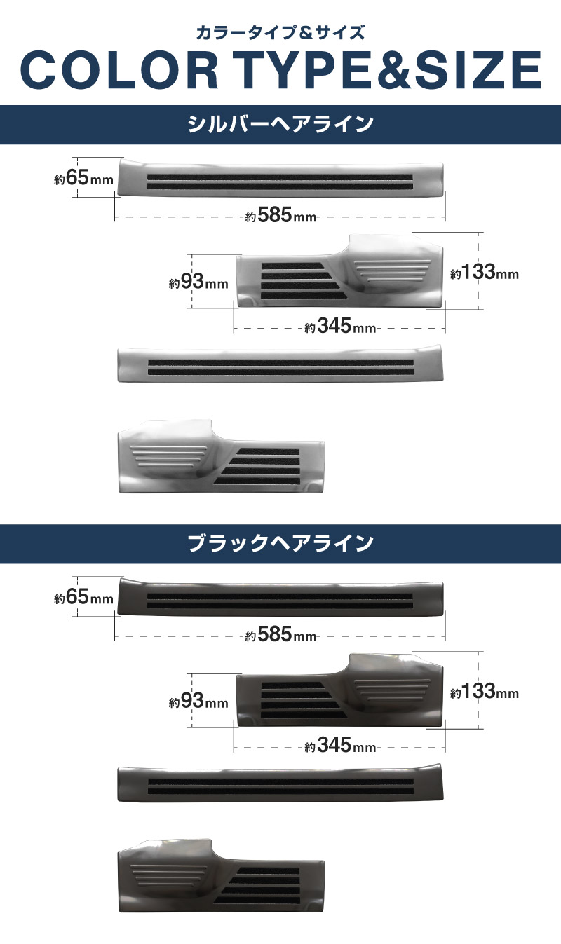 新型キックス P16型 サイドステップ内側 スカッフプレート