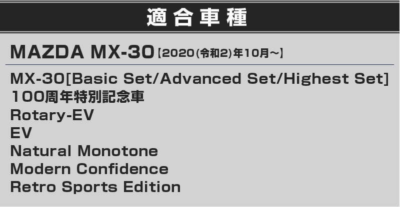  MX-30 インテリアパネル リアカップホルダーカバー