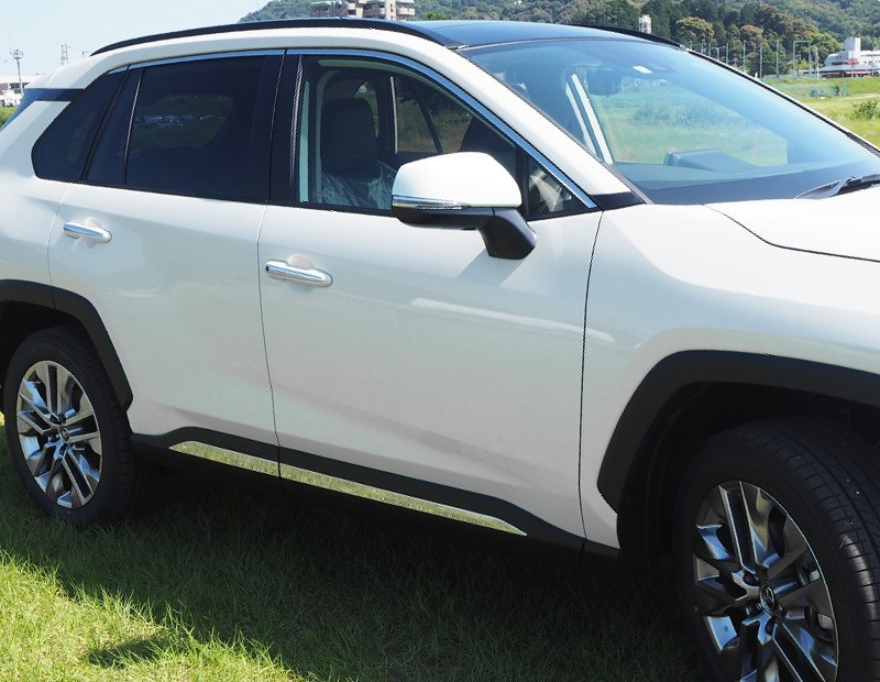 RAV4 ラブ4 カスタム サイドガーニッシュ 鏡面仕上げ