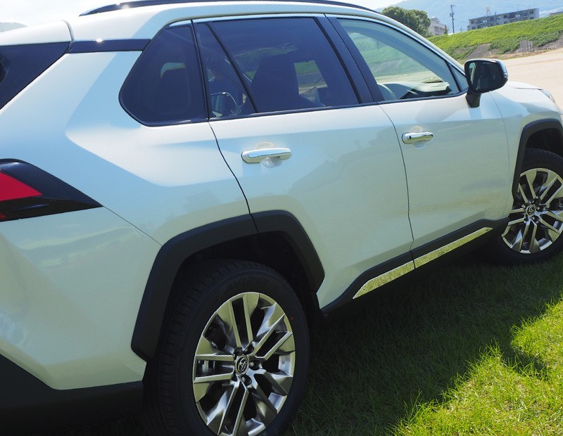 RAV4 ラブ4 カスタム サイドガーニッシュ 鏡面仕上げ