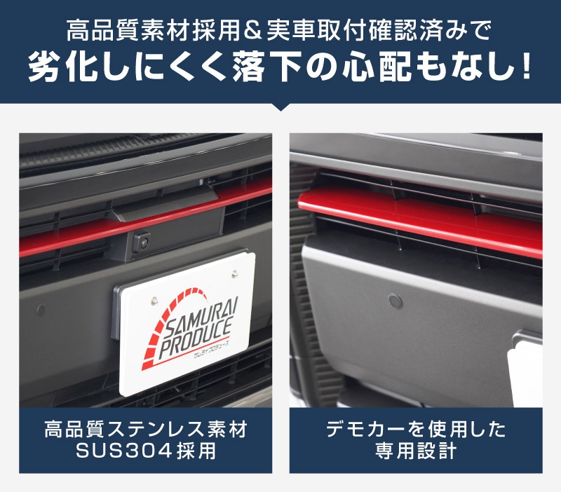 新型RAV4 60系 Adventure 専用 フロントグリルガーニッシュ 1P パールレッド