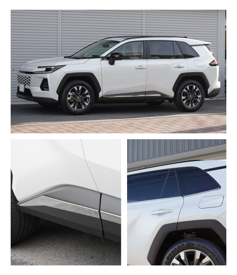 新型RAV4 60系 ウィンドウトリムガーニッシュ ＆ アウタードアハンドルカバー ＆ サイドガーニッシュ 3点セット