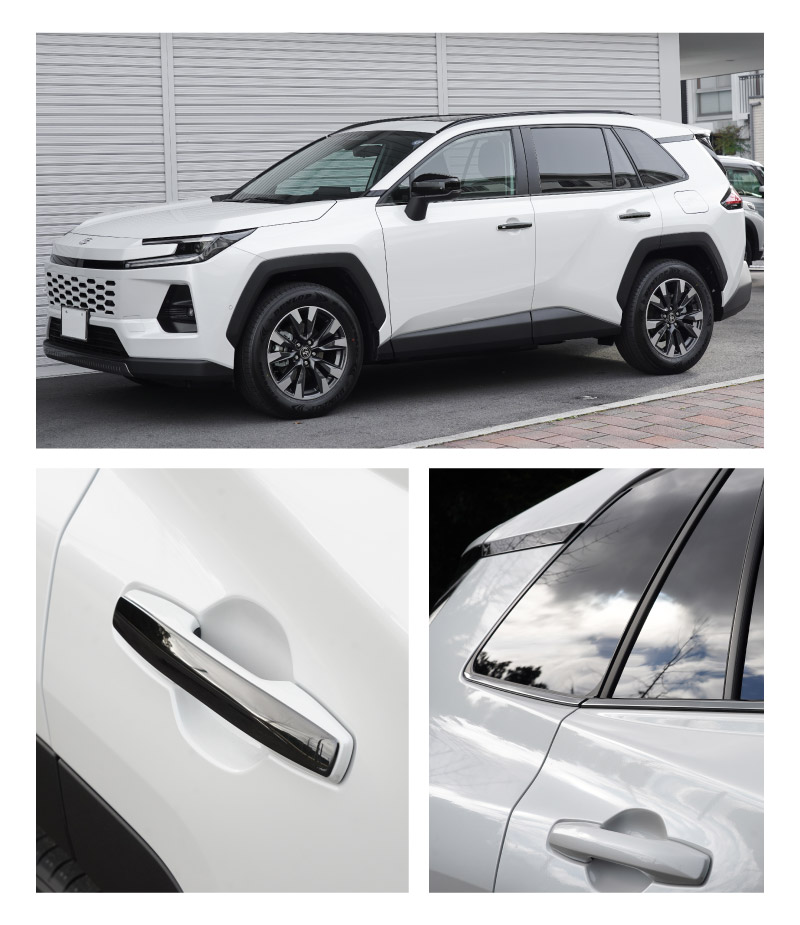 新型RAV4 60系 ウィンドウトリムガーニッシュ ＆ アウタードアハンドルカバー