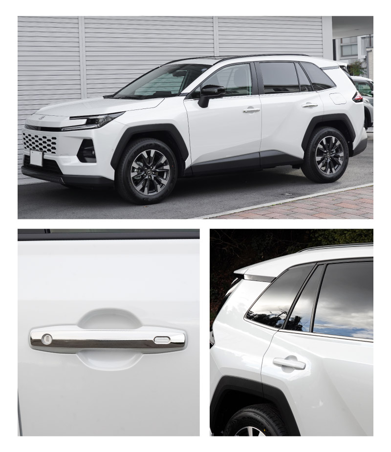 新型RAV4 60系 ウィンドウトリムガーニッシュ ＆ アウタードアハンドルカバー