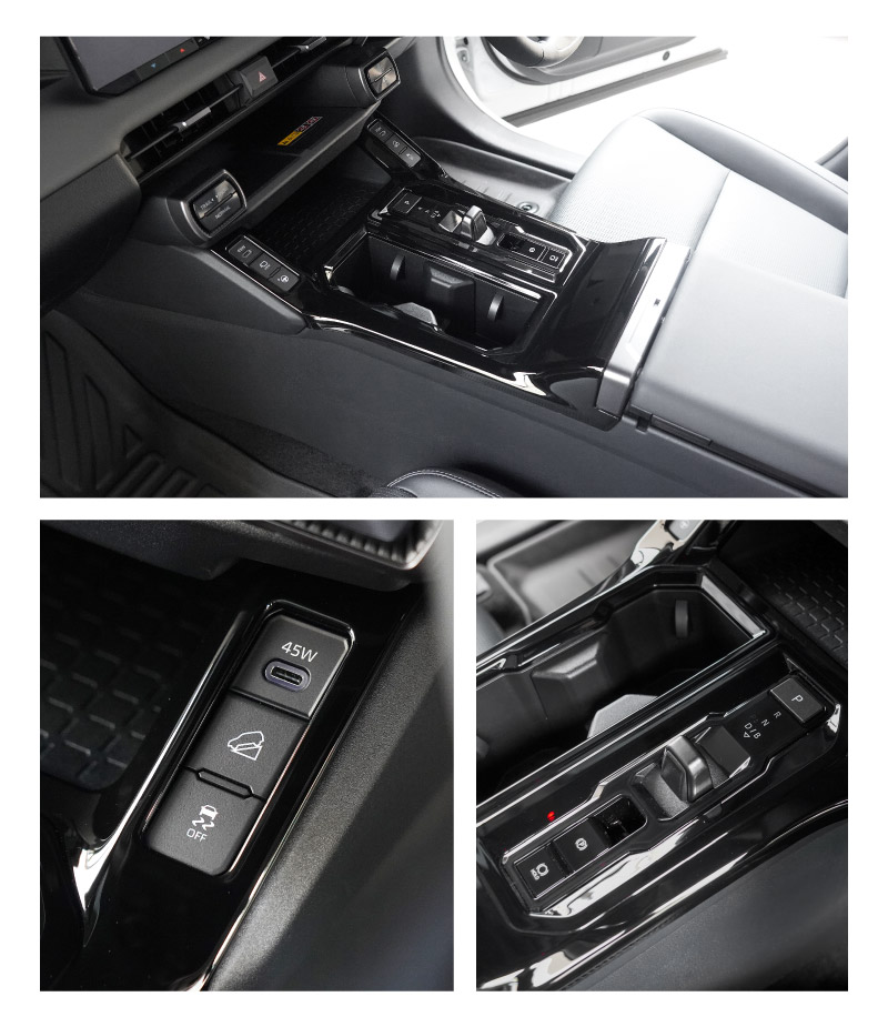 新型RAV4 60系 シフトベースパネル 1P ピアノブラック